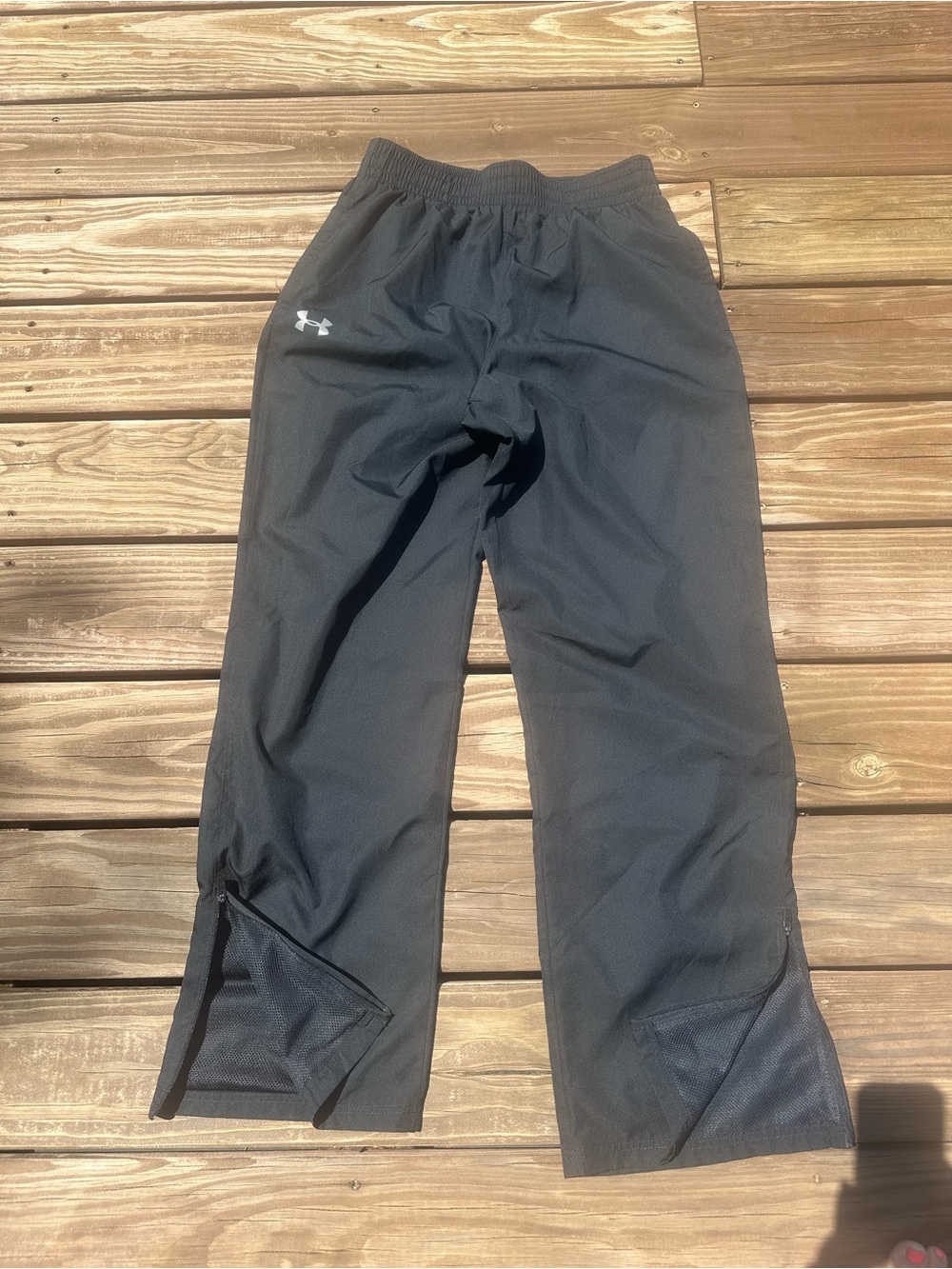 Under Armour Black mens Sweatpants with Side Zippers